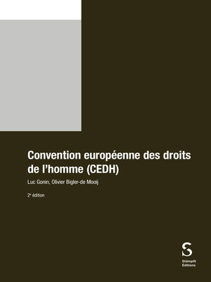 cover image of Convention européenne des droits de l'homme (CEDH)